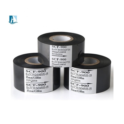 Μεταλλικός εκτυπωτής επιστολών συμβατός 30mm*100m HC3 Μαύρο θερμό κωδικοποιημένο φύλλο ταινία κωδικοποιητής ημερομηνίας
