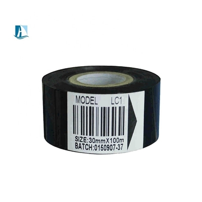35mm πλάτος Hot Stamp Ribbon 100m μήκος Μαύρο ρολόι κωδικοποίησης ημερομηνίας για κωδικοποιητή ημερομηνίας συμβατό