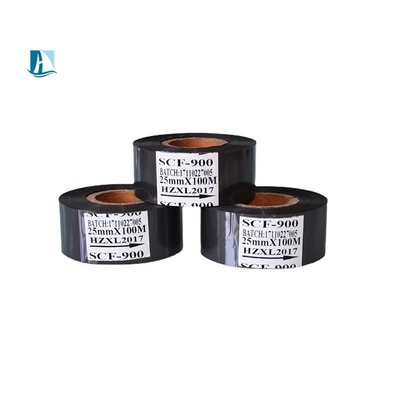 Χρώμα 30mm * 100m Χρονοδιαγραφή χρώματος Φόλιου Μαύρο Ζεστό Σφραγίδα Ρίμπον Για Μηχανή Κωδικοποίησης