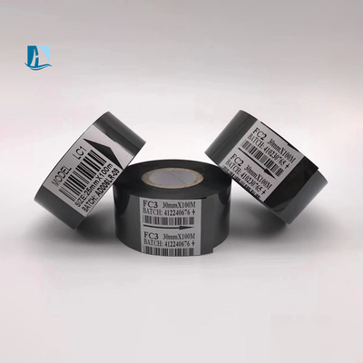 Χρυσή ταινία PET 55mm * 100m για θερμό τυπωτικό φύλλο και ταινία εκτυπωτή ημερομηνίας SCF900 Roll Perfume Machine