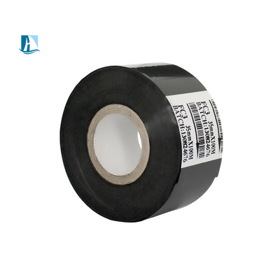 12 mm πλάτος καυτή γραμματοσήμανση κορδέλα σε εξατομικευμένο μαύρο χρώμα για το μηχάνημα εκτύπωσης