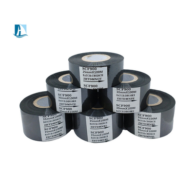 30mm*100m PET Ταινία θερμής γραμματοσήμανσης Ταινία μελάνης για μηχανή κωδικοποίησης