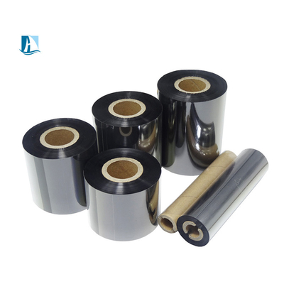 30-600/λεπτο Ταχύτητα κωδικοποίησης 110mm*300m Τεχνητή ταινία κερί θερμικής μεταφοράς για εκτυπωτή γραμμικών κωδικών