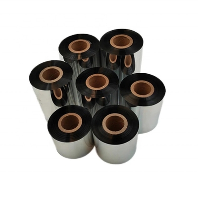 55mm*100m Τεχνητή ταινία θερμικής φύλλης πλήρης και ανθεκτική στην τριβή για μαύρη έγχρωμη εκτύπωση