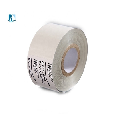 SCF900 FC1 PET ταινία γραμμικού κώδικα ταινία θερμής σφραγίδας 30mm*100m Μαύρο για γενική εκτύπωση