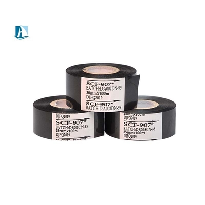 Προσαρμοσμένη ταινία εκτυπωτή 50mm * 100m SCF900 Λευκή θερμή σφράγιση για ανάγκες εκτύπωσης