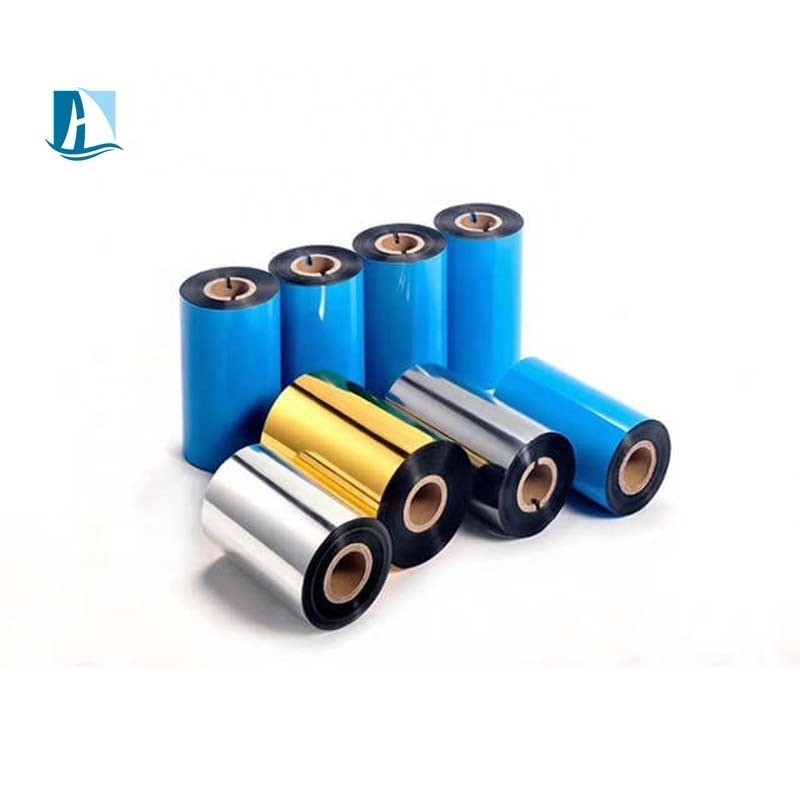 12mm πλάτος ταινία υφαντικής ρητίνης 40mm*300m για θερμική μεταφορά και πλύση υφαντικών