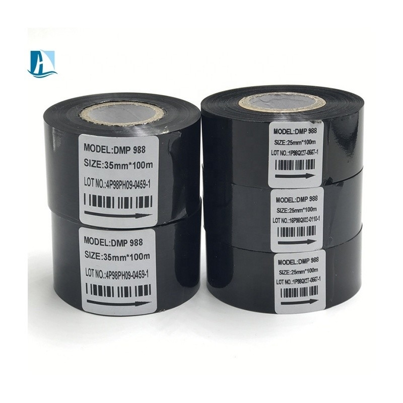 Πλήρης αντοχή σε τριβή SCF900 Black Date Hot Stamping Foil για κορδέλα γραμμικού κώδικα στην άκρη