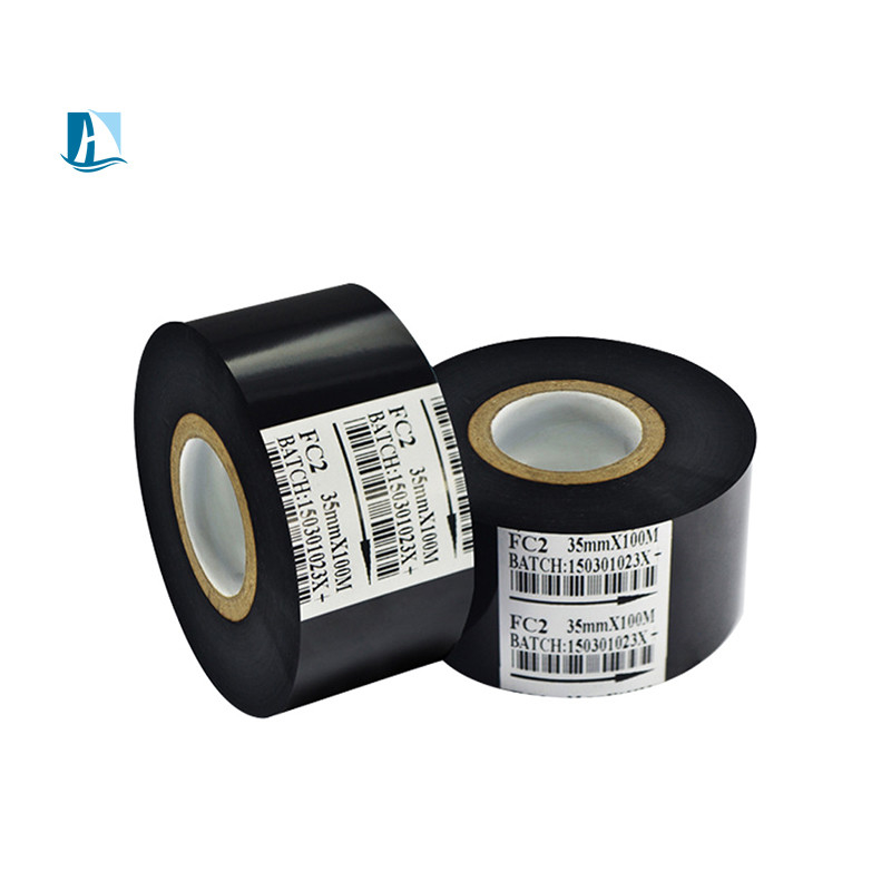 Προσαρμοσμένη ταινία γραφομηχανής 30mm*100m για εκτυπωτές ταινιών Μαύρο/Κόκκινο/Πράσινο/Μπλε/Χρυσό