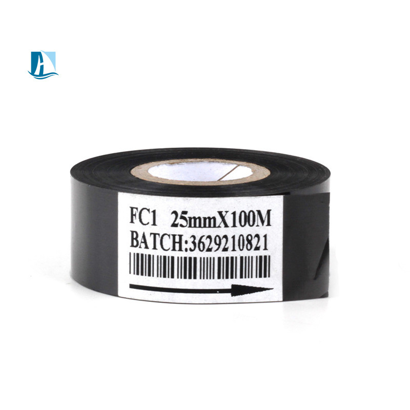 30mm 100m Μαύρη θερμή εκτύπωση χαρτί γραμματοσήματος για στρογγυλή γραφική ταχύτητα κωδικοποίησης 30-600 / λεπτό