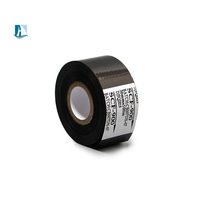 25mm*100m SCF-900 LC1 FC2 FC3 Τάμπα θερμής σφράγισης Μαύρη κωδικοποίηση Τάμπα για εκτύπωση ημερομηνίας λήξης