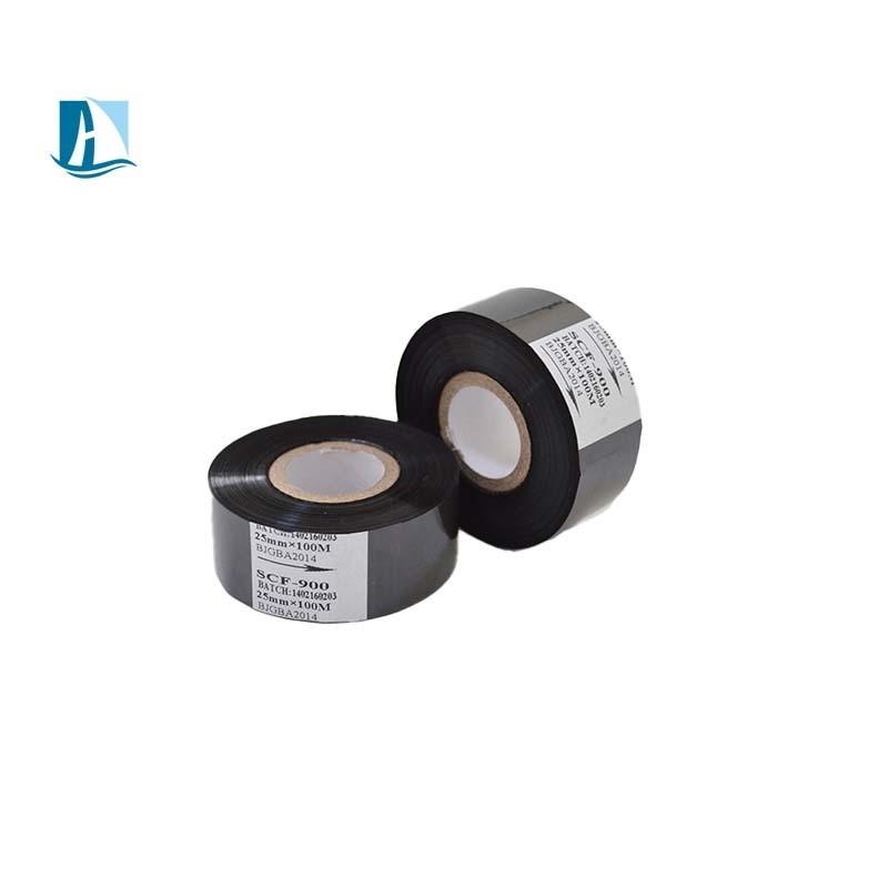 30mm*100m Φόρμα PET Μαύρη φύλλα θερμής σφραγίδας για SCF900 SCF910 Ημερομηνία παραγωγής Εκτύπωση
